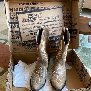 Justin Cowboy Boots Western Boots 10